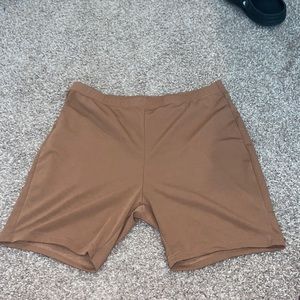 Brown Biker shorts